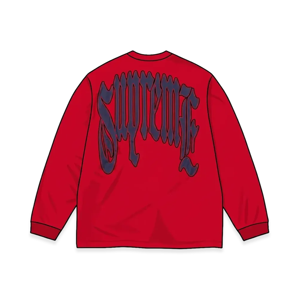Supreme Intarsia L/S Top "Red"