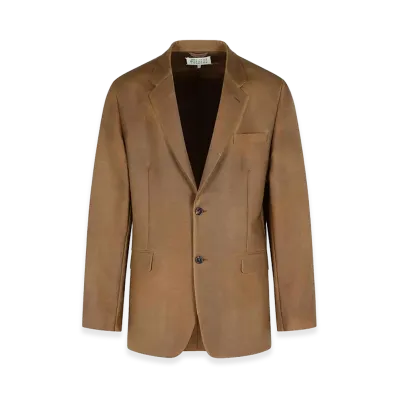 Maison Margiela Blazer In Mohair And Wool "Brown"
