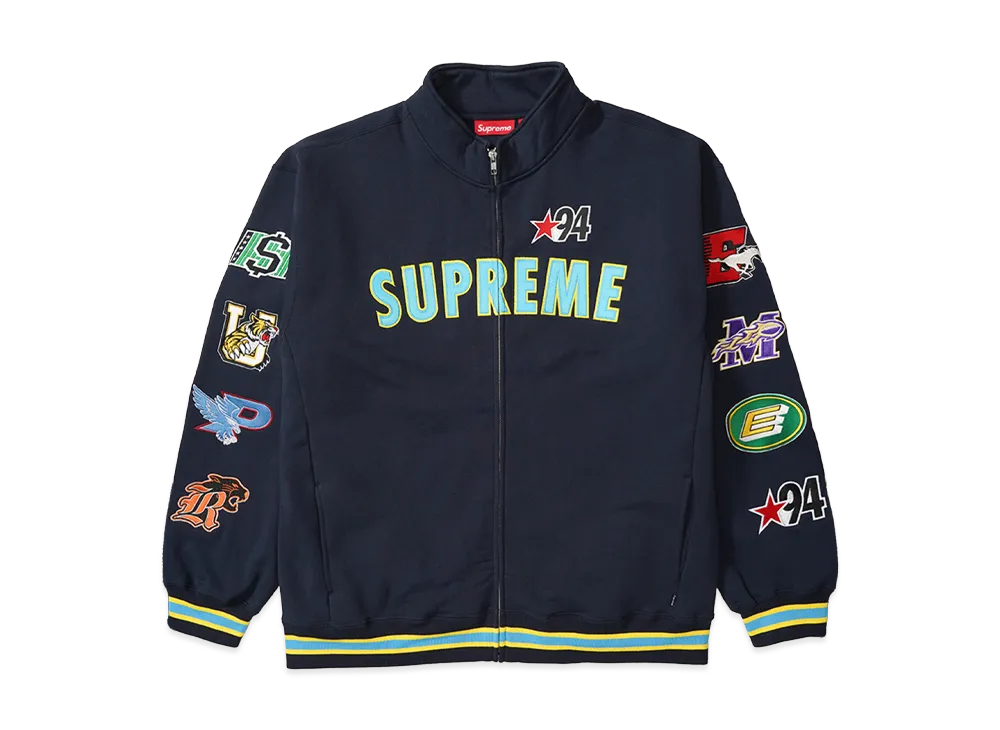 Supreme Mascots Zip Up Sweatshirt "Navy"