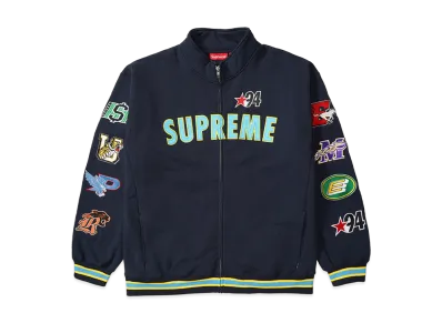 Supreme Mascots Zip Up Sweatshirt "Navy"