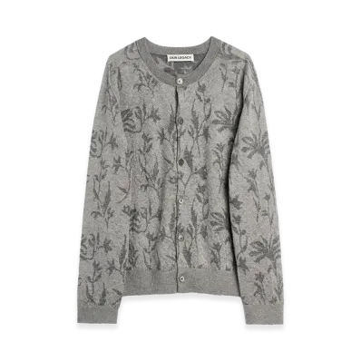 OUR LEGACY True Cardigan "Cloudy Meadow Mohair Intarsia"