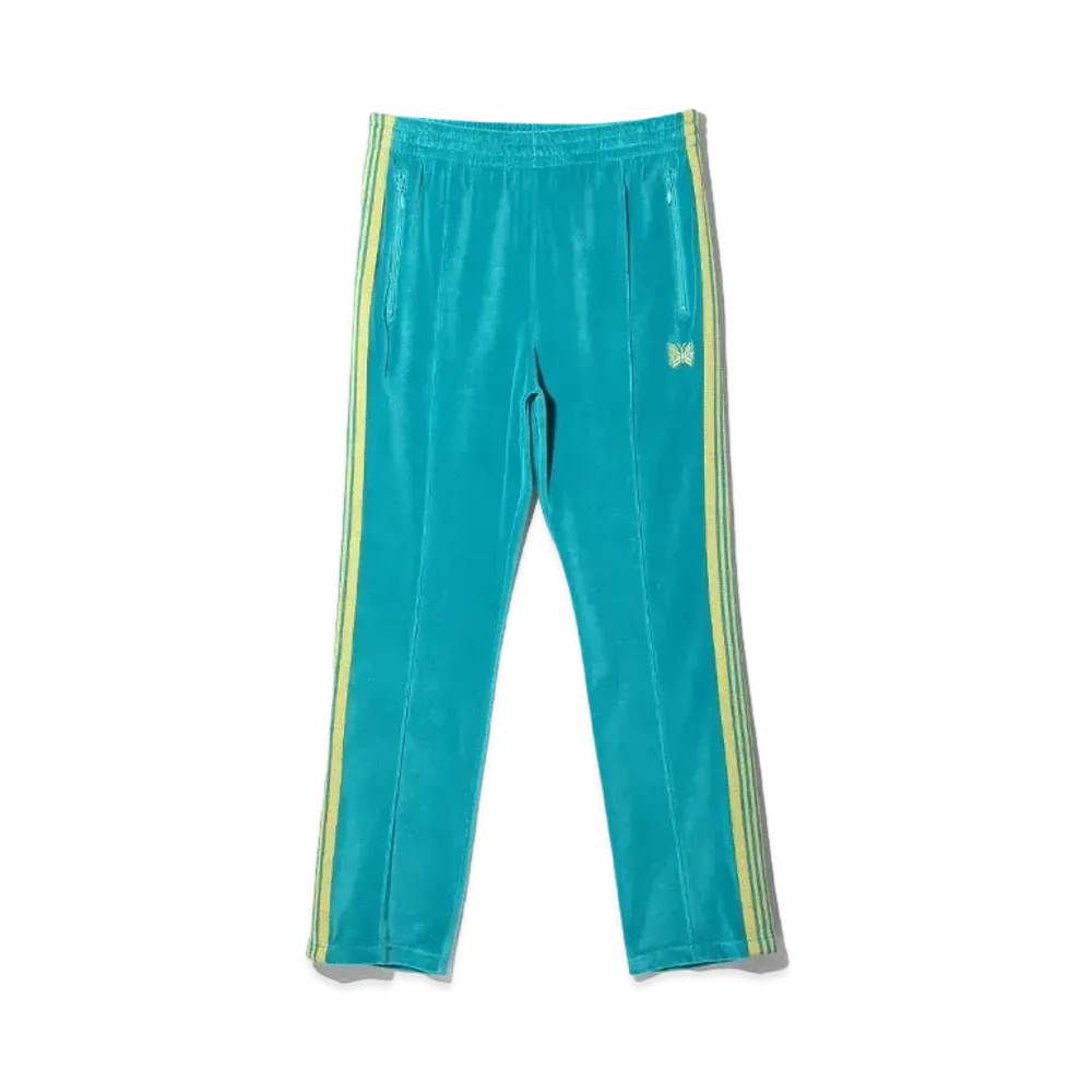 Needles Narrow Track Pant - C/PE Velour "Blue"