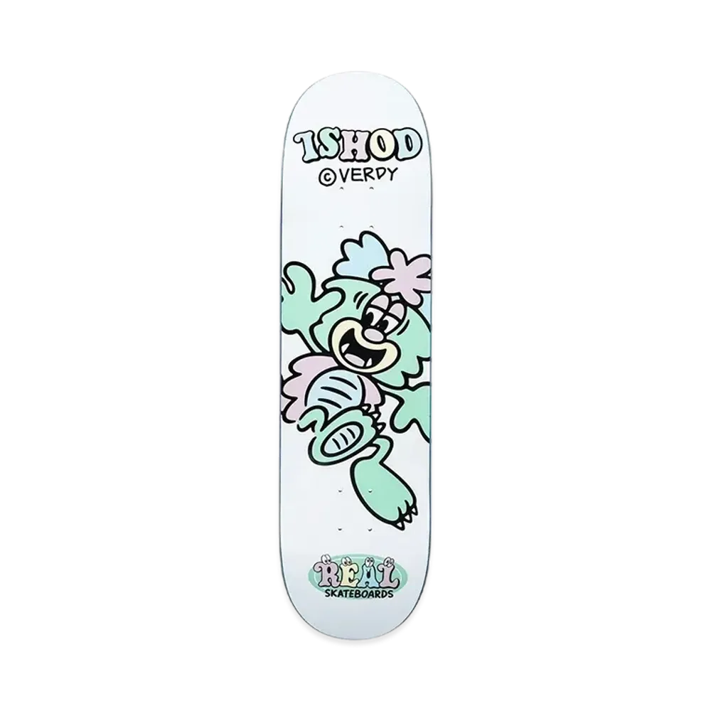 VERDY x REAL SKATEBOARDS ISHOD Skatedeck "White"