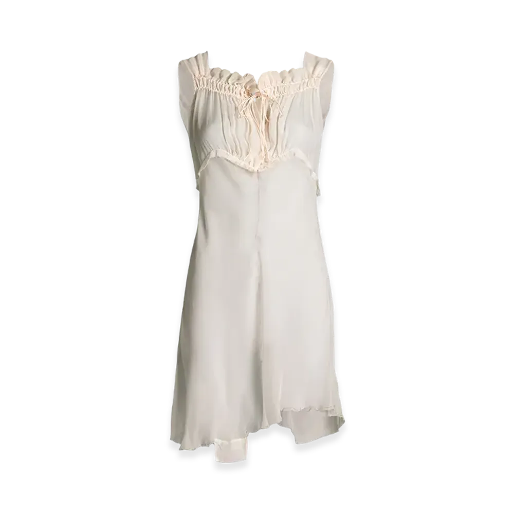 Maison Margiela Women's Sheer Silk Dress "Null"