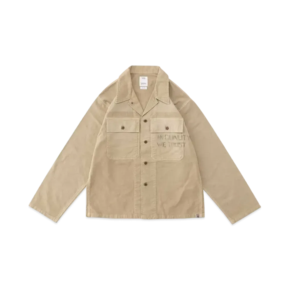 visvim CARDWELL SHIRT L/S DMGD "Khaki"