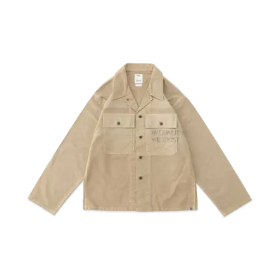 visvim CARDWELL SHIRT L/S DMGD "Khaki"