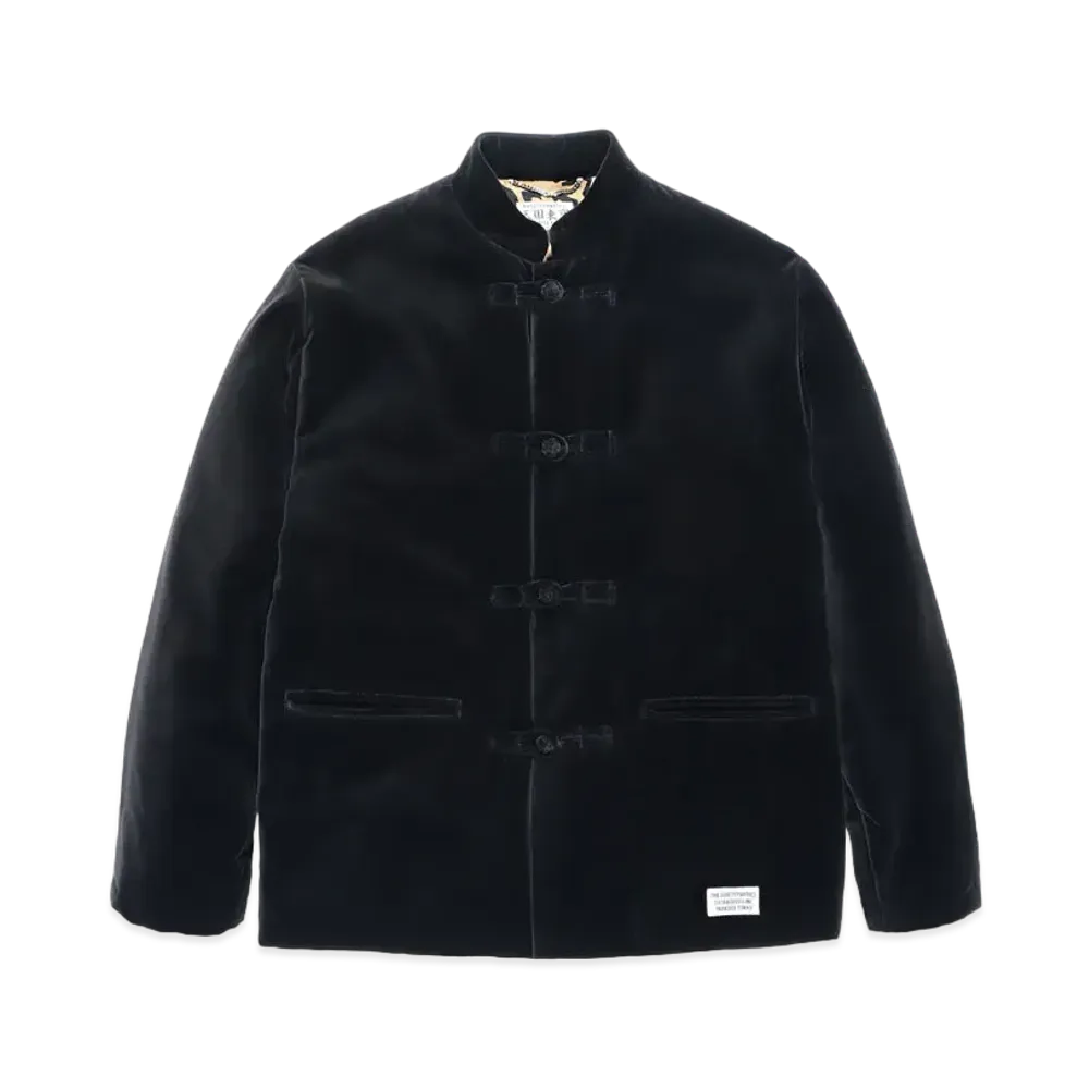 WACKO MARIA VELVET KUNG-FU JACKET "Black"