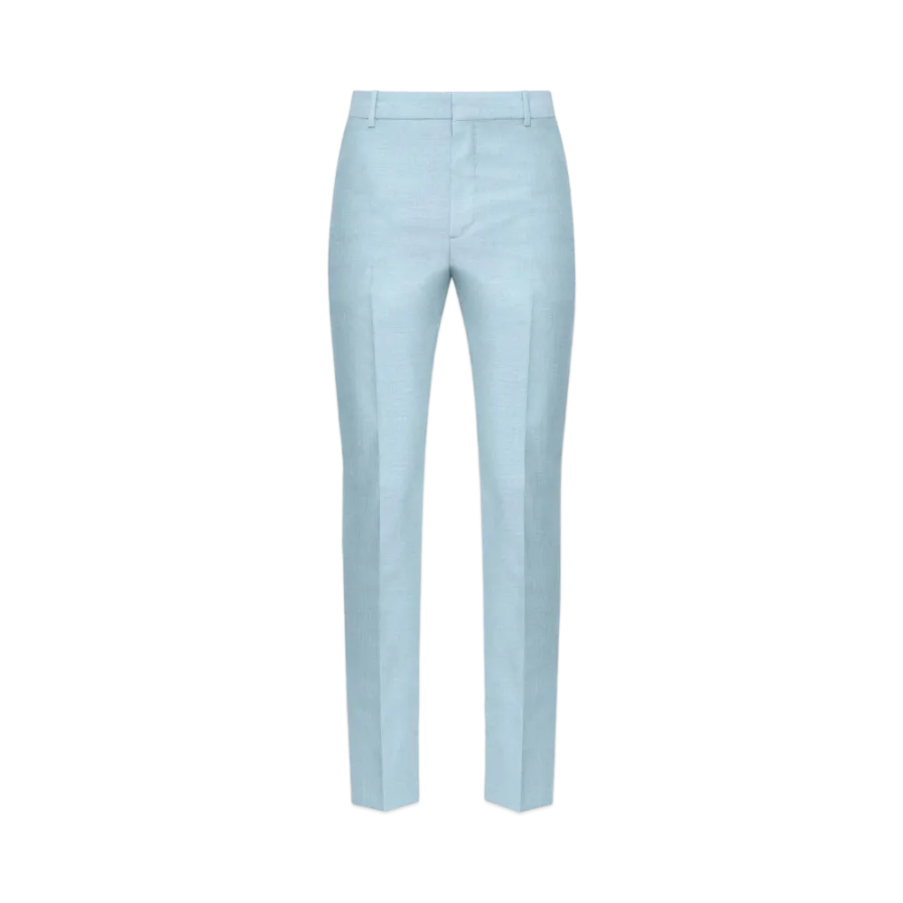 Alexander McQUEEN Tailored Cigarette Pants "Light Blue"