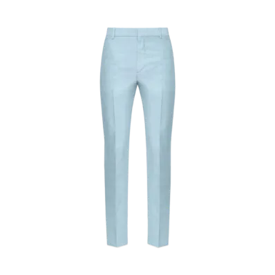 Alexander McQUEEN Tailored Cigarette Pants "Light Blue"