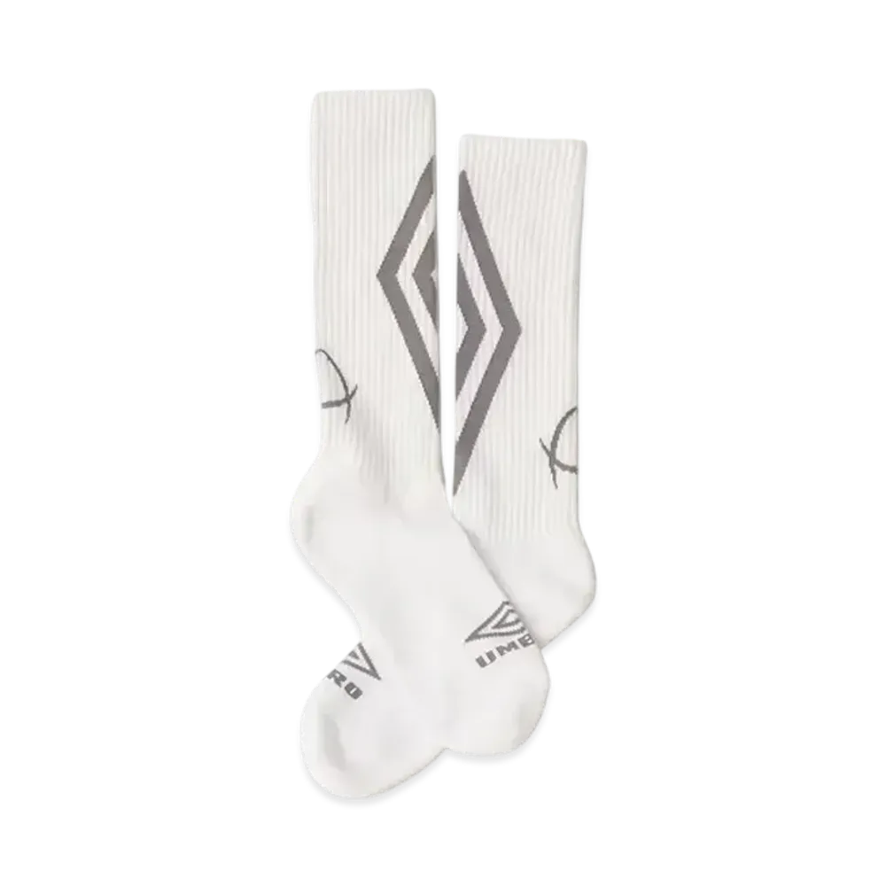 atmos x UMBRO Acquard Logo Socks "White"