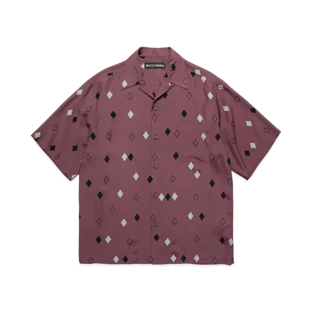 WACKO MARIA Diamond Hawaiian Shirt "Purple"