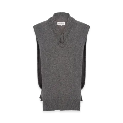 Maison Margiela Layered Knit Vest "Grey"