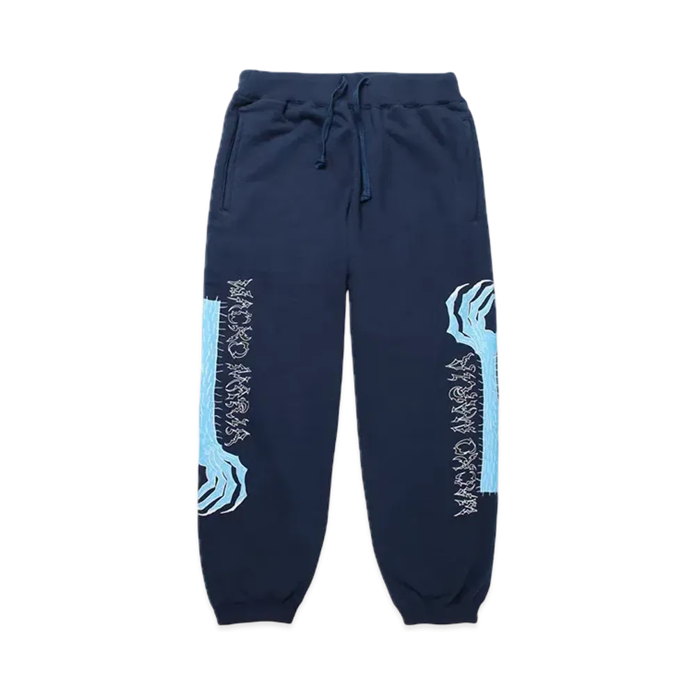 WACKO MARIA x NECKFACE Heavy Weight Sweat Pants "Navy"
