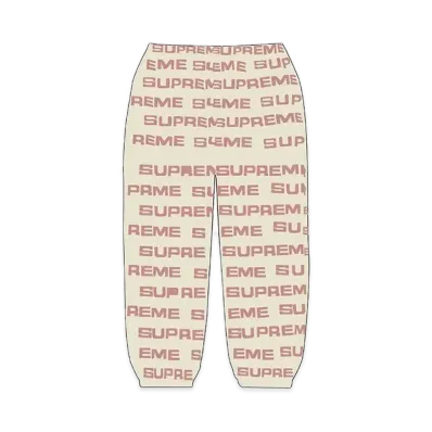 Supreme Logo Ripstop Track Pant "Natural"