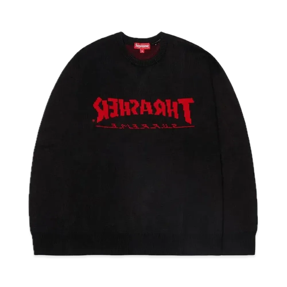 Supreme x THRASHER Sweater "Black"