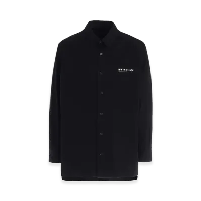 S'YTE x GDC Cotton Broad Logo-Printed Regular Collar Shirt "Black"