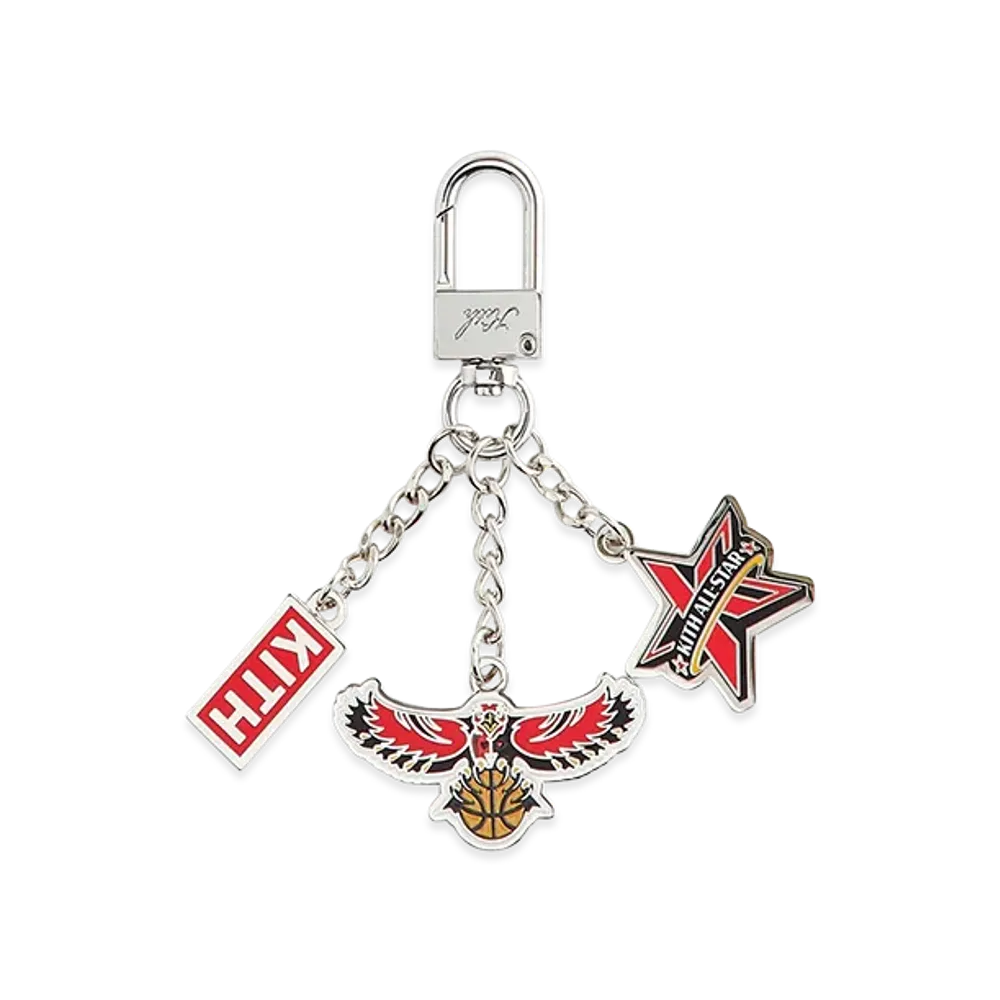 Kith x NBA All-Star Atlanta Hawks Keychain "Silver"