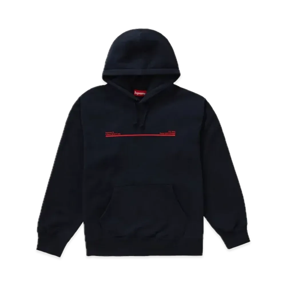 Supreme Shop Hooded Sweatshirt London "Navy"
