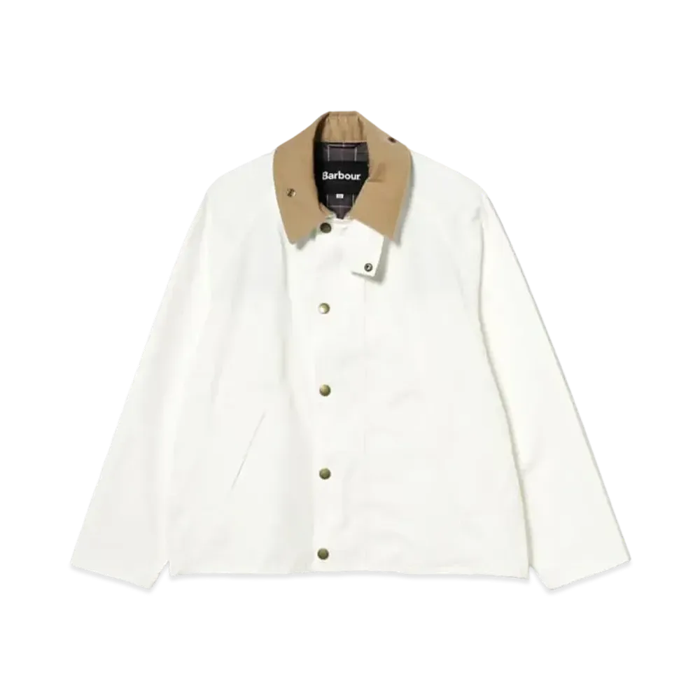 Barbour x BEAMS F Transport Jacket Mix Fabric Stretch Twill Jacket "White"