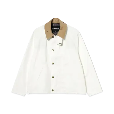 Barbour x BEAMS F Transport Jacket Mix Fabric Stretch Twill Jacket "White"
