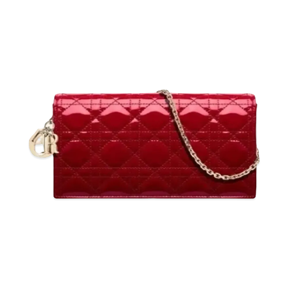 Dior Lady Dior Pouch "Red"