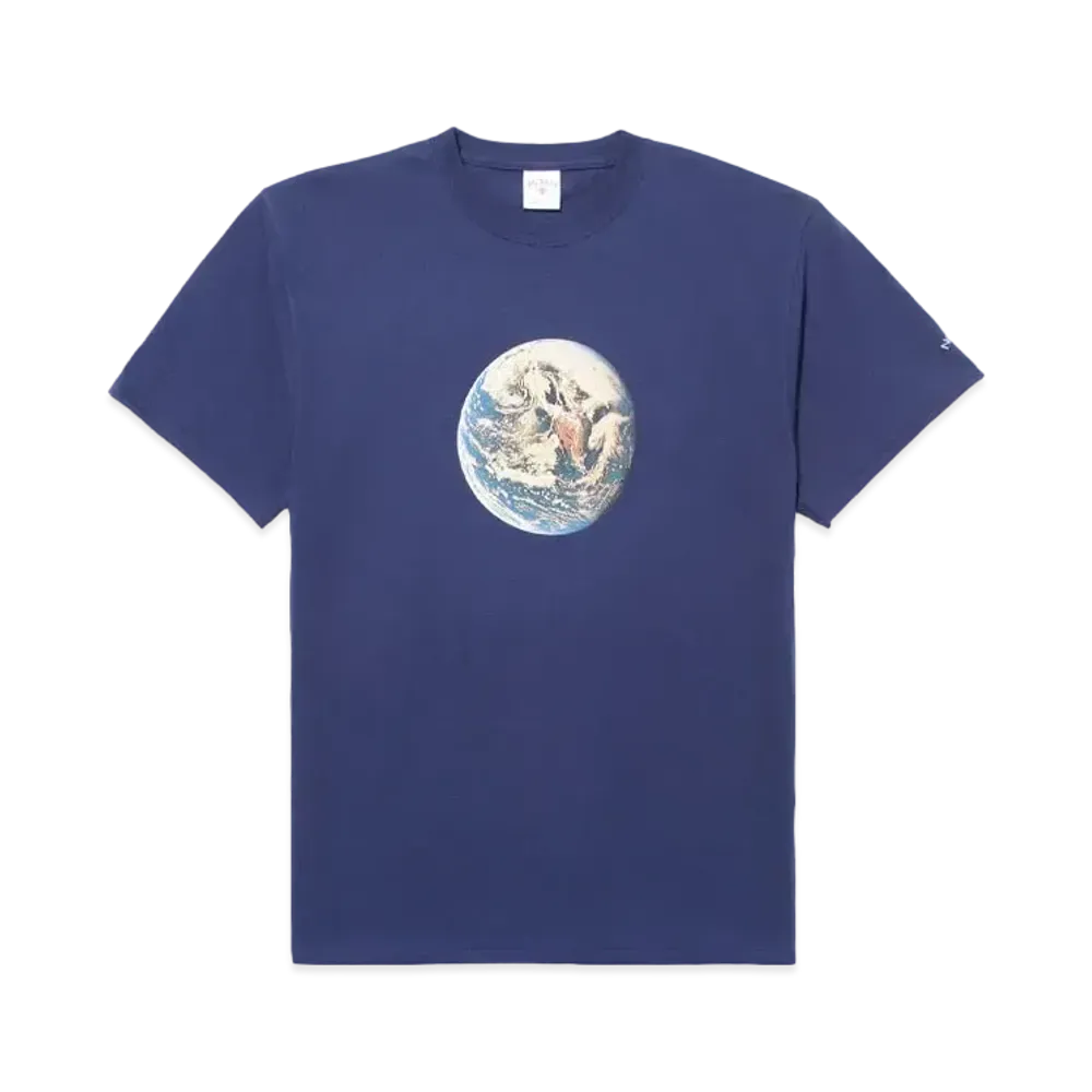 Noah Pale Blue Dot Tee "Navy"