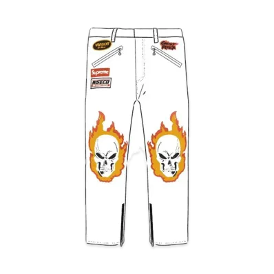 Supreme x Vanson Leathers® Ghost Rider Pant "White"