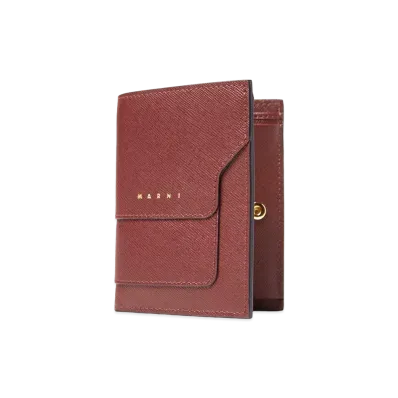 Marni Saffiano Leather Bi Fold Coloured Wallet "Mono"