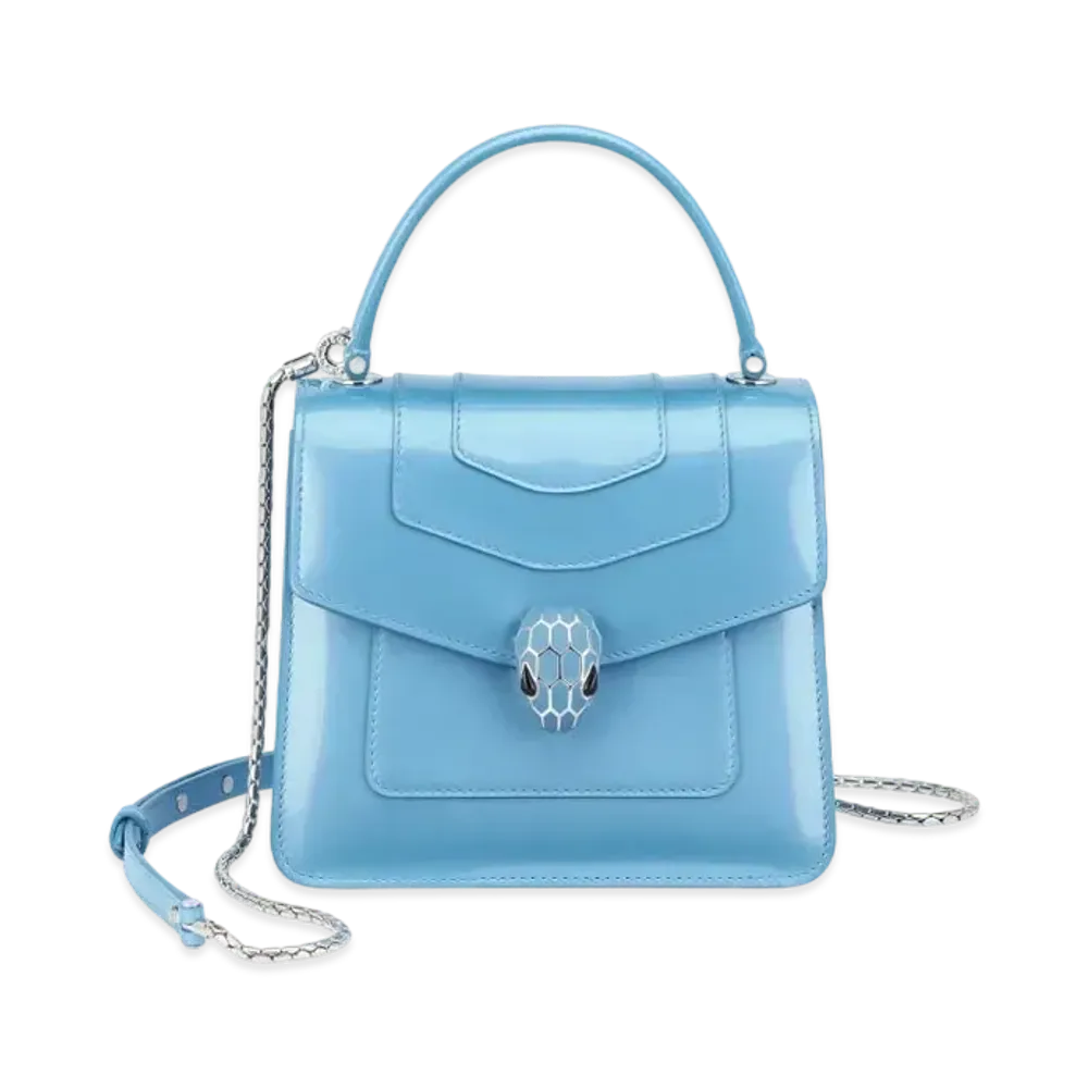 BVLGARI Serpenti Forever Top Handle "Niagara Sapphire Blue"