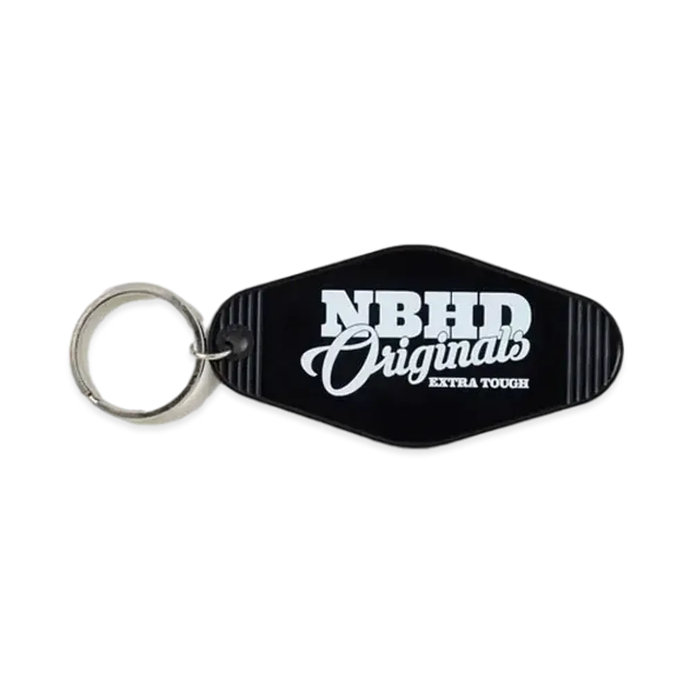 NEIGHBORHOOD Motel Type Key Tag-1 "Black"