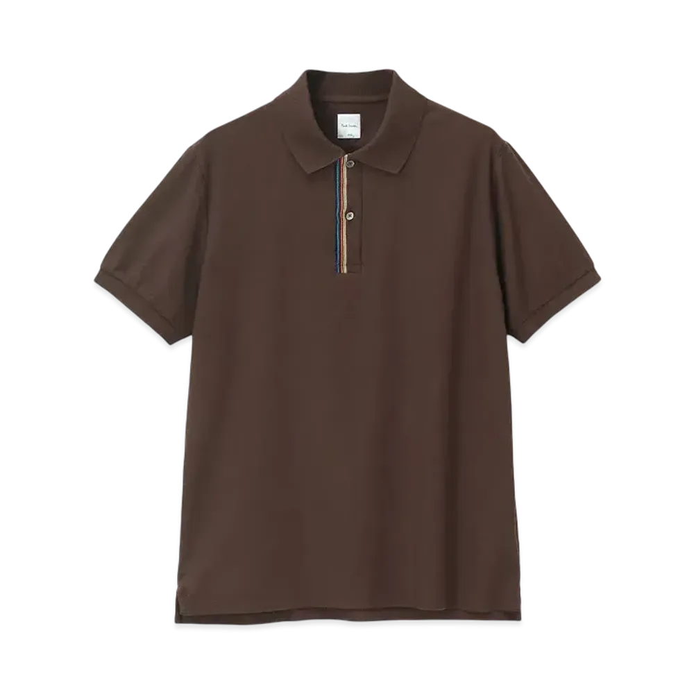 Paul Smith Signature Striped Polo Shirt "Brown"