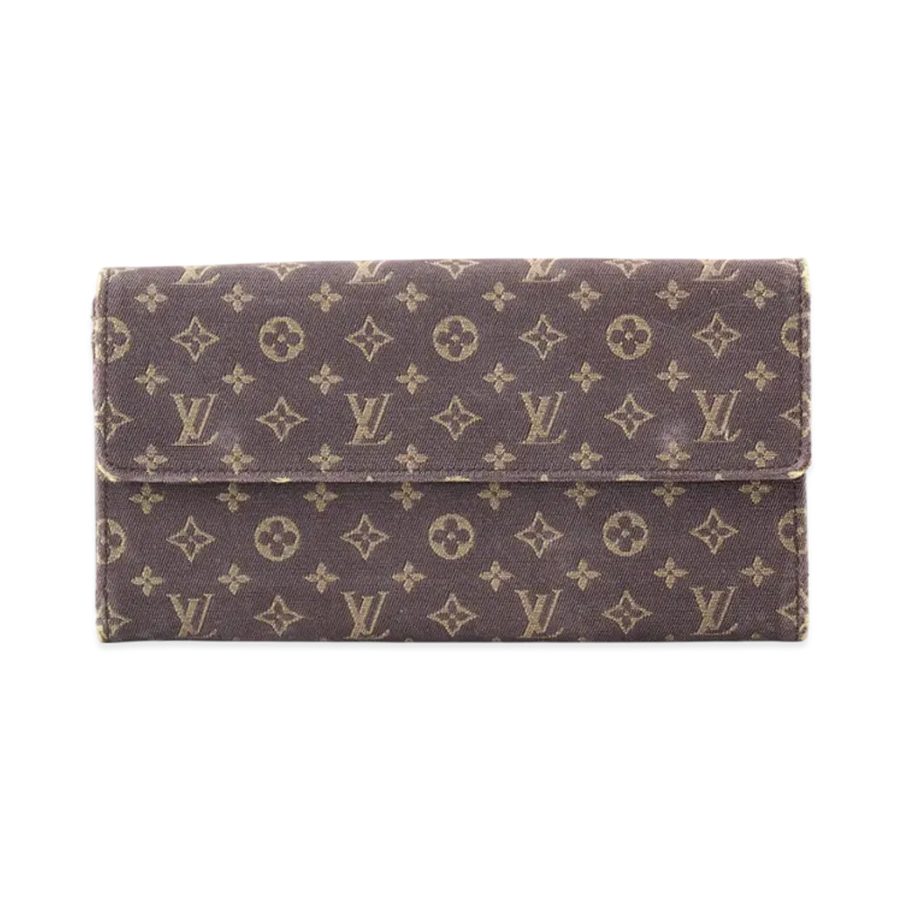 Louis Vuitton Wallet Sarah Monogram Mini Lin "Ebene"