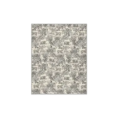 Dior Toile de Jouy Sauvage Stole Cashmere "Ivory/Gray"