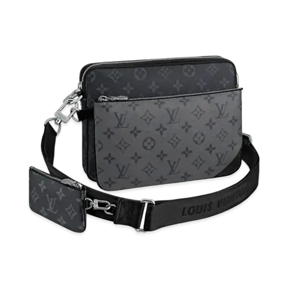 Louis Vuitton Trio Messenger Monogram Eclipse and Monogram Eclipse Reverse