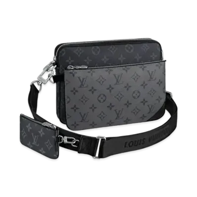 Louis Vuitton Trio Messenger Monogram Eclipse and Monogram Eclipse Reverse