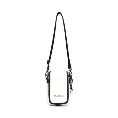BALENCIAGA Explorer Crossbody Pouch Bag "White"
