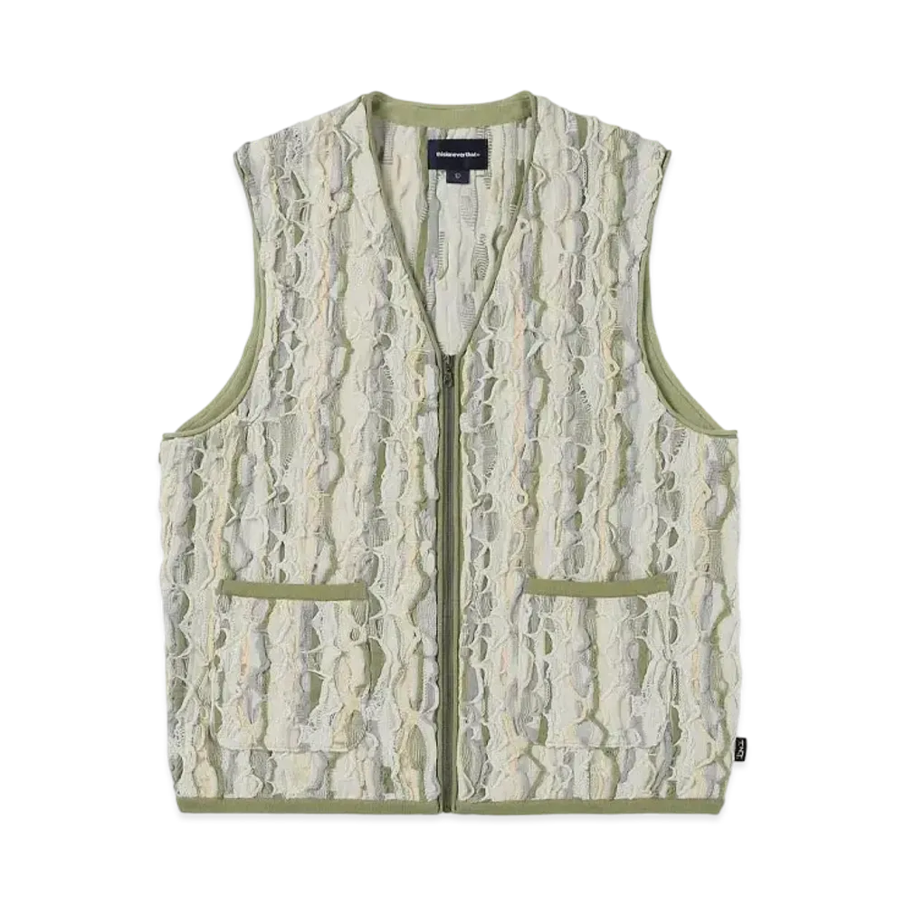 thisisneverthat 3D Cable Knit Vest "Beige"
