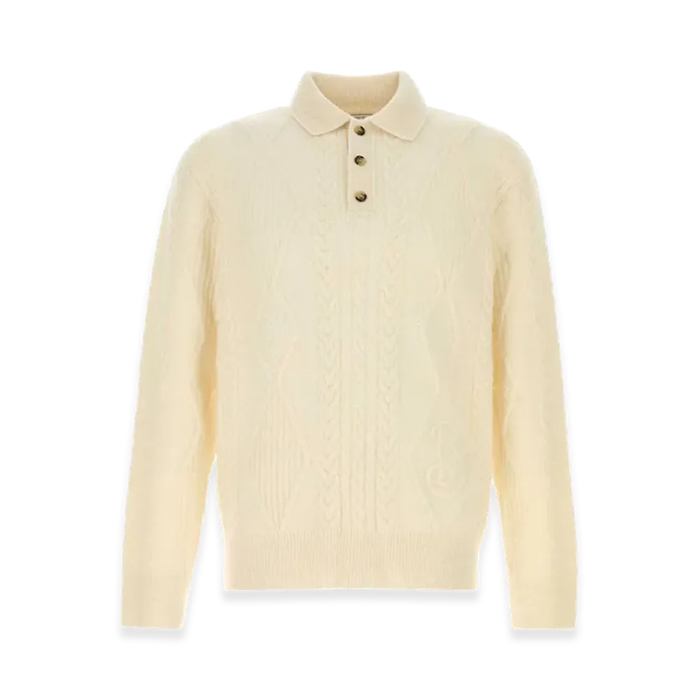 Burberry Ivory Alpaca Blend Sweater "White"