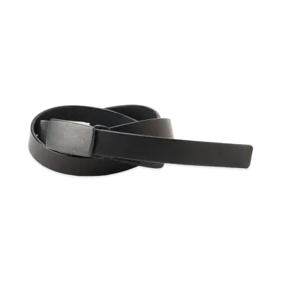 Yohji Yamamoto Pour Homme THICK SOFT LEATHER 18MM FREE BELT "Black"