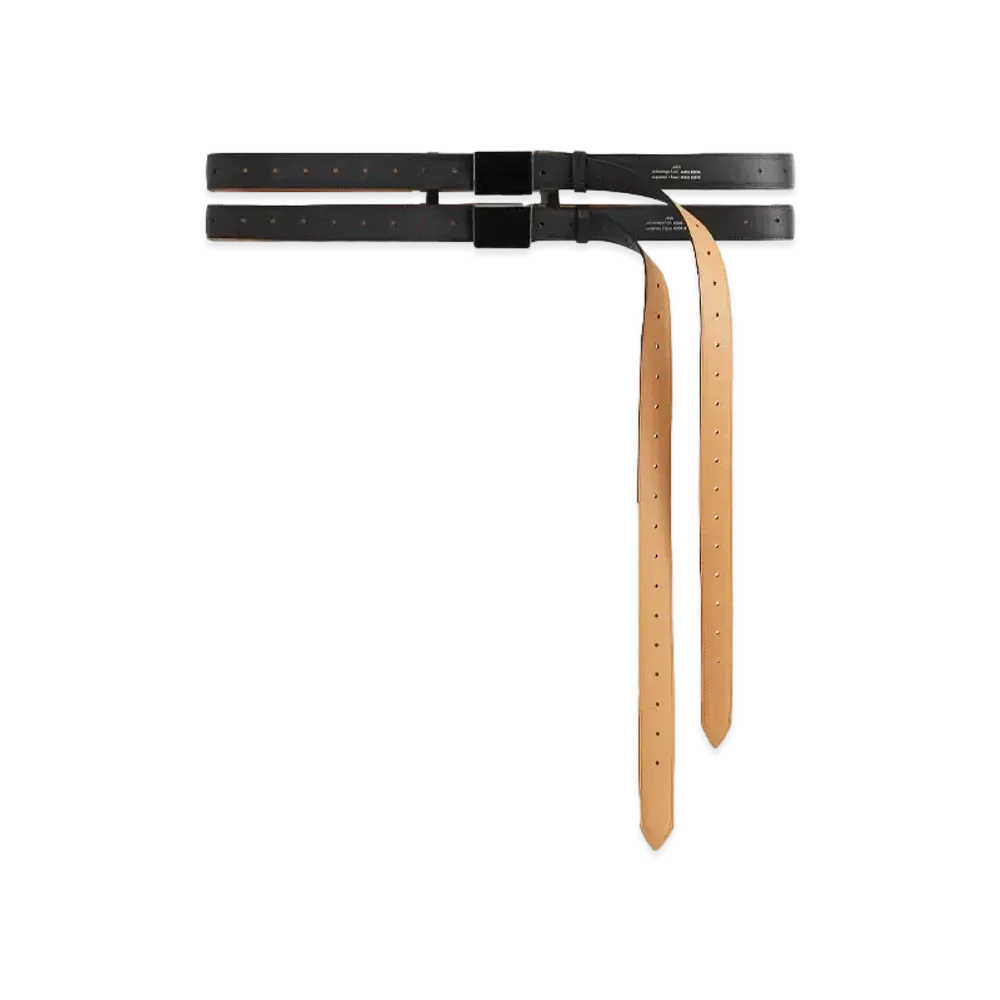 rokh x H&M Leather Double Belt "Black"
