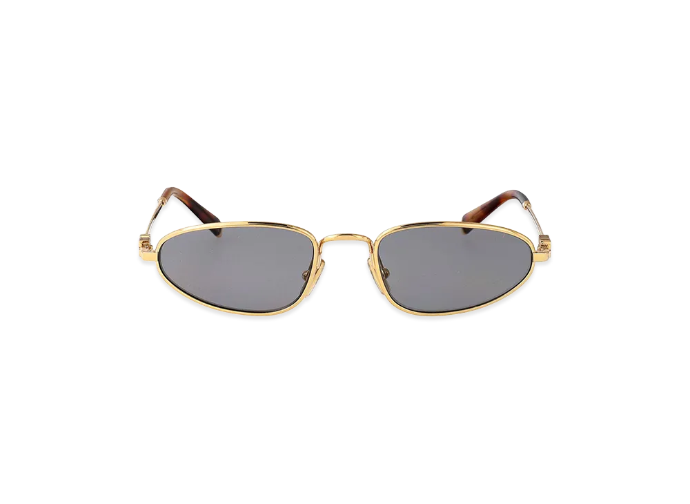 ミュウミュウ ウィメンズ メタル ロゴ サングラス "ゴールド" 0MUA52S5AK40O