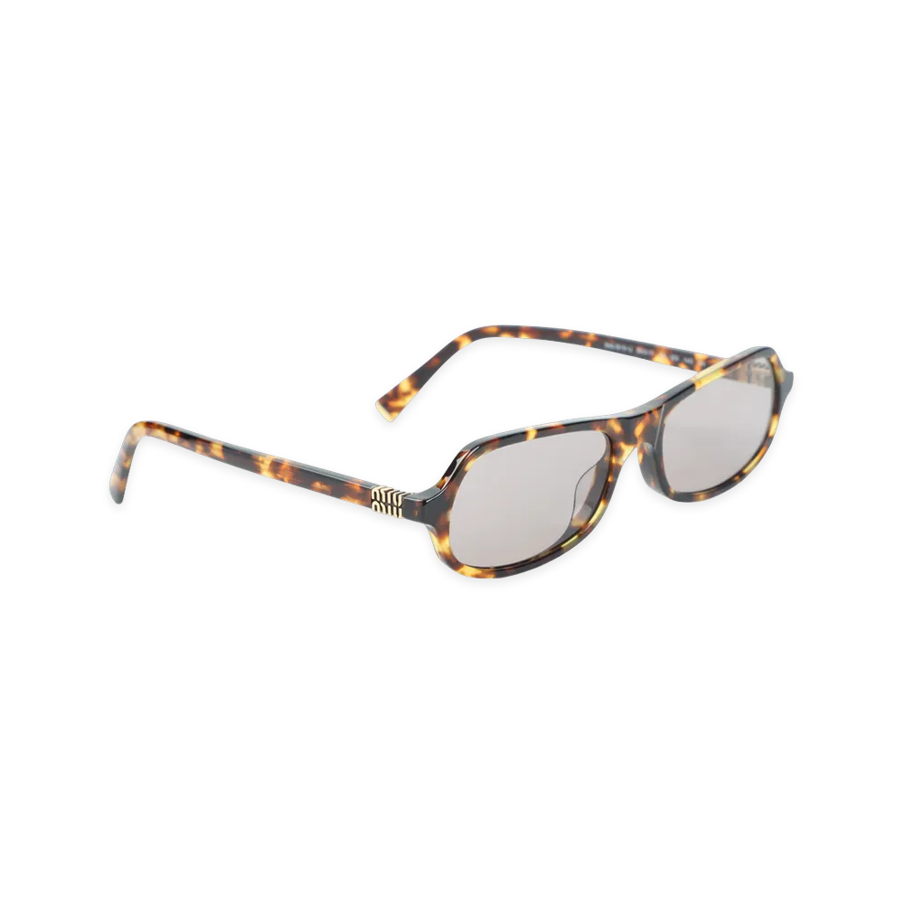MIU MIU Women's Havana Acetate Sunglasses "Honey Havana Light Purple/Brown"