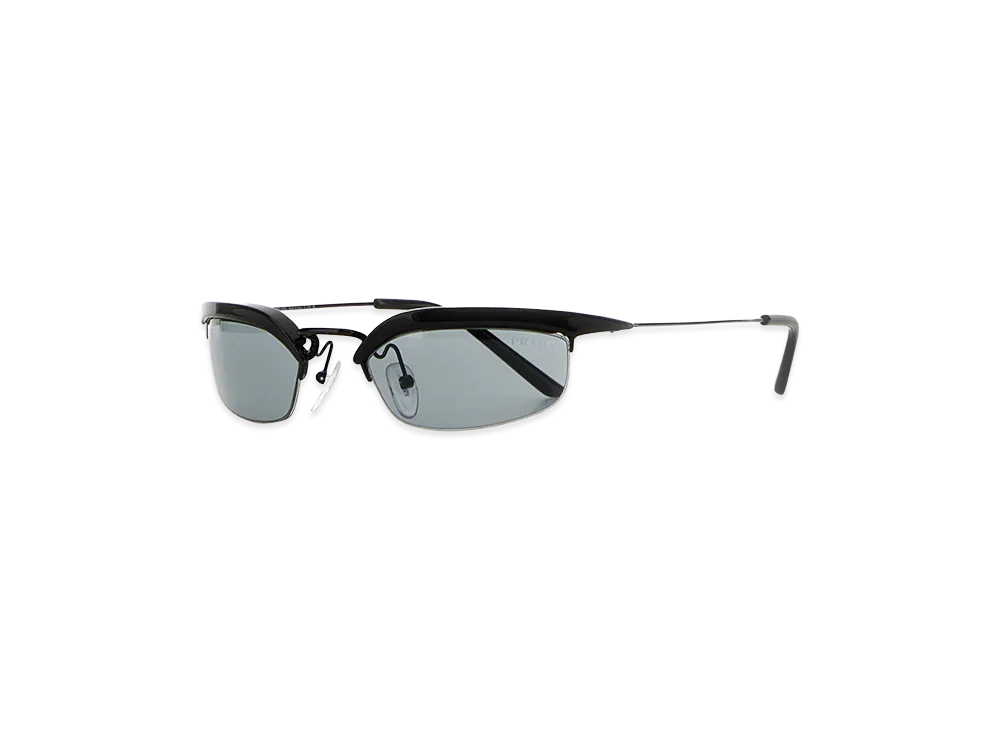 PRADA Women's Acetate And Metal Runway Sunglasses "Black"