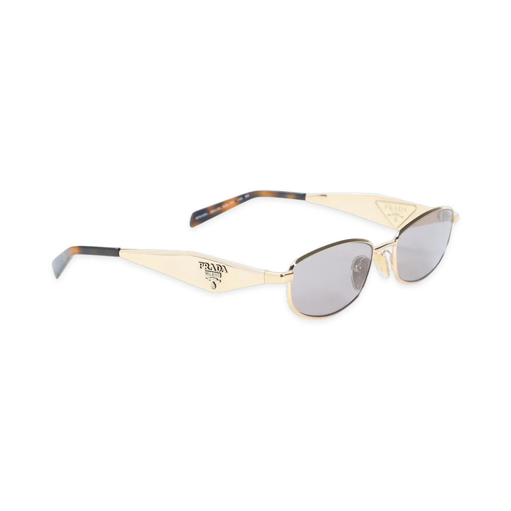 PRADA Women's Metal Sunglasses "Gold Gold"