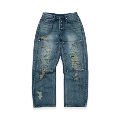 THUG CLUB Vintage Double Knee Pants "Blue"