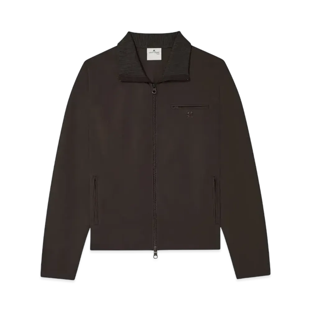 Courreges Tracksuit Interlock Jacket "Mud Brown"