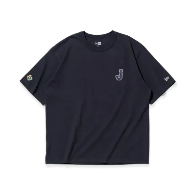 NEW ERA Short Sleeve Washed Cotton T-Shirt World Baseball Classic Wbc Logo "Navy/Off White"