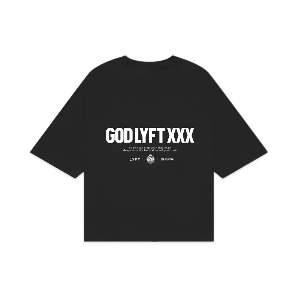 GOD SELECTION XXX x LYFT Limited Extra Big Logo T-Shirt "Black"