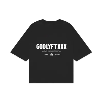 GOD SELECTION XXX x LYFT Limited Extra Big Logo T-Shirt "Black"