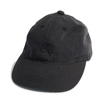 NEEDLES x STUDIOUS Nylon Cap - Papillon Embroidery "Black"